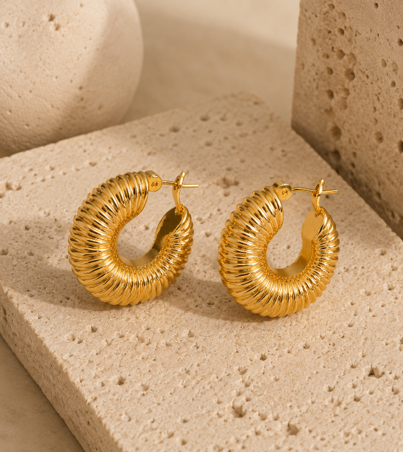 Boucles d’Oreilles Créoles – Aveloria