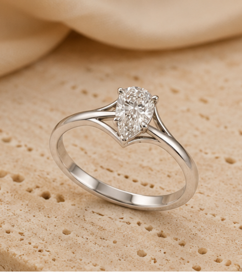 Bague Moissanite 2 Carats Argent 925 — SANA | Aveloria Atelier