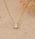 Collier Goutte Zircon Doré Acier Inoxydable – Chic & Élégant