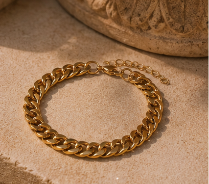 bracelet cubain inox