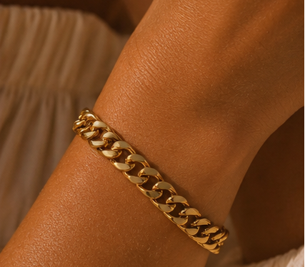 bracelet cubain inox