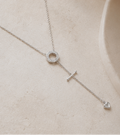 Collier Cœur Pampille Argenté – Acier Inoxydable Élégant