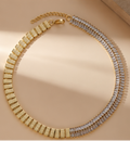 Collier Tennis Doré Femme – Zircons & Plaqué Or 18 Carats