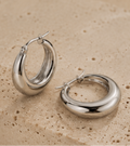 Boucles d’Oreilles Géométriques Argentées en Acier Inoxydable 304 – Chic & Intemporelles